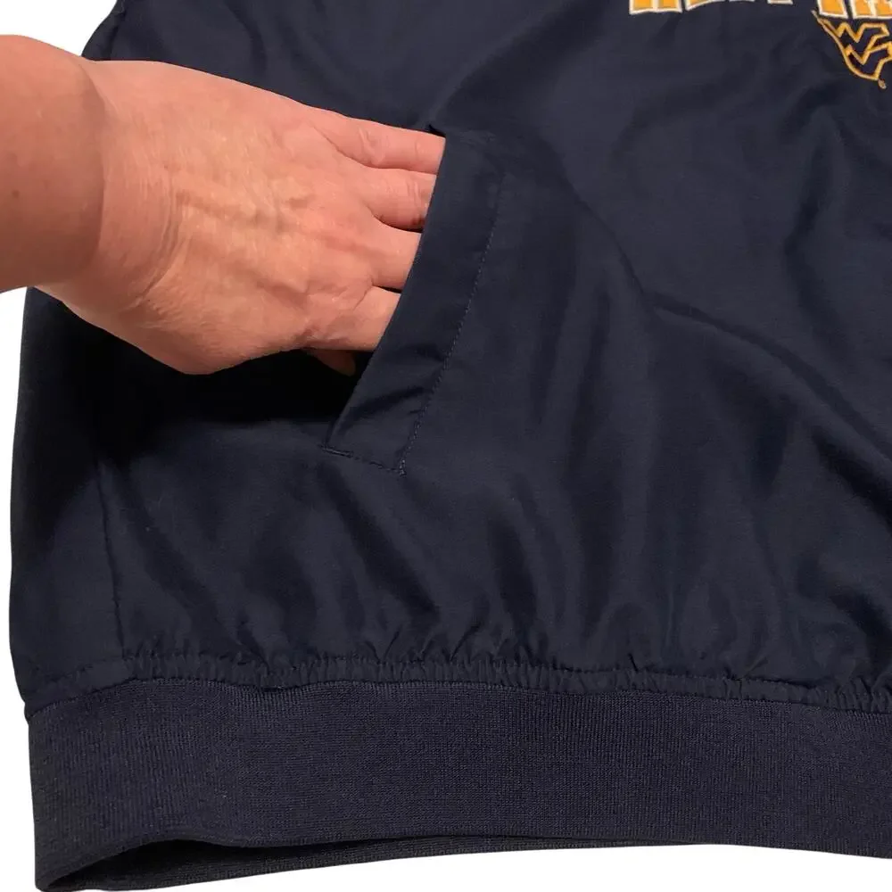 NCAA West Virginia University Mens Shirt Blue Gold Sz. 2XL V-Neck WVU Sports Fan - Picture 5 of 11